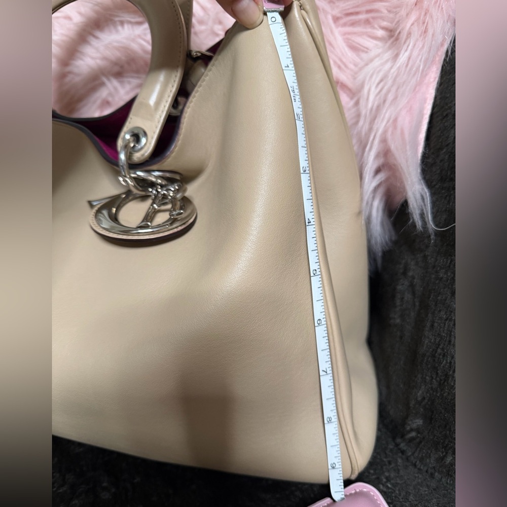 Dior Beige Leather Tote with Silver Accents - Picture 13 of 13